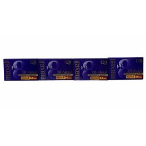 Lot 4 Maxell Hi8 XR-Metal 120 8mm Camcorder Tapes Digital8 60 Min NEW